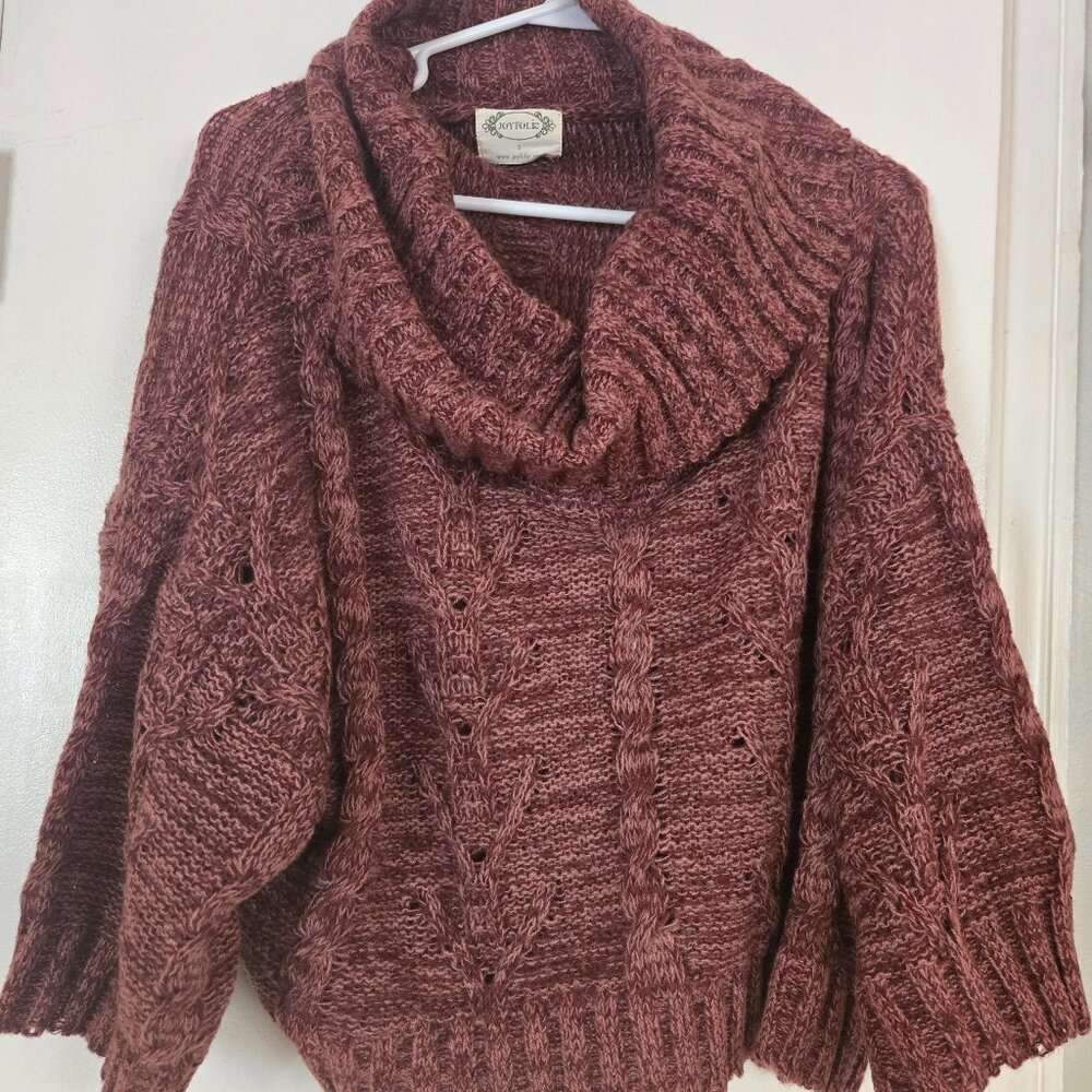 Joyfolie Nikkola Sweater in Wine, Size S